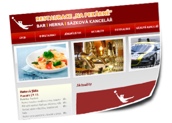 Internetové stránky restaurace NA PEKÁRNĚ - restaurace-napekarne.cz